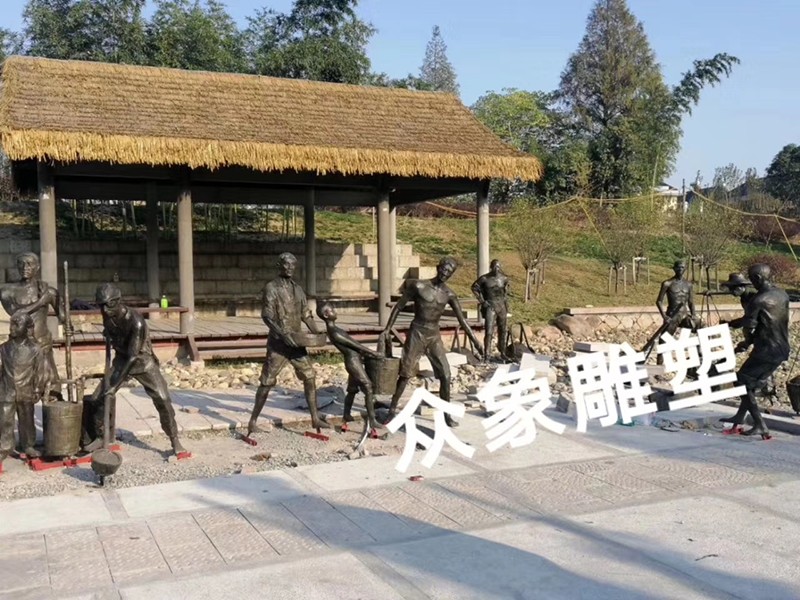 杭州蕭山南沙公園玻璃鋼雕塑